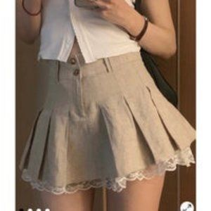 Emmiol cotton pleated mini skirt M NWT